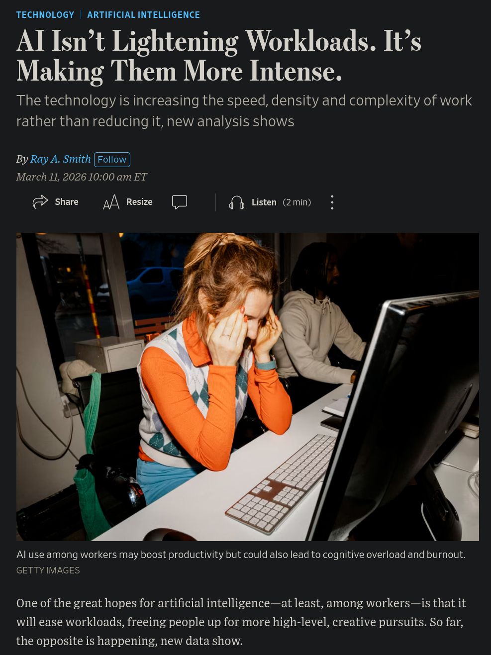 AI didn't cause "do more with less," but it timed it perfectly