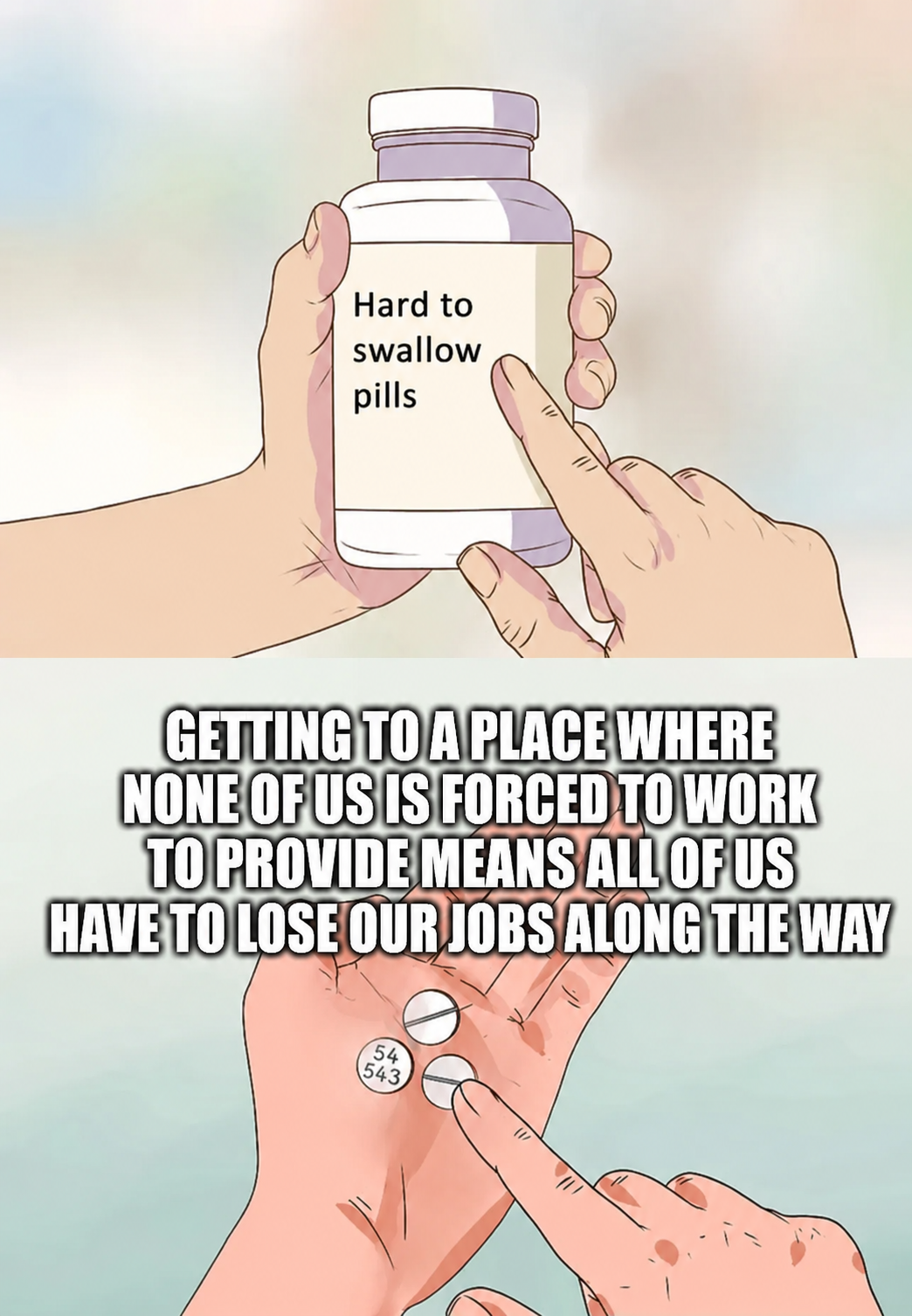The end of work is the point. That's the problem.